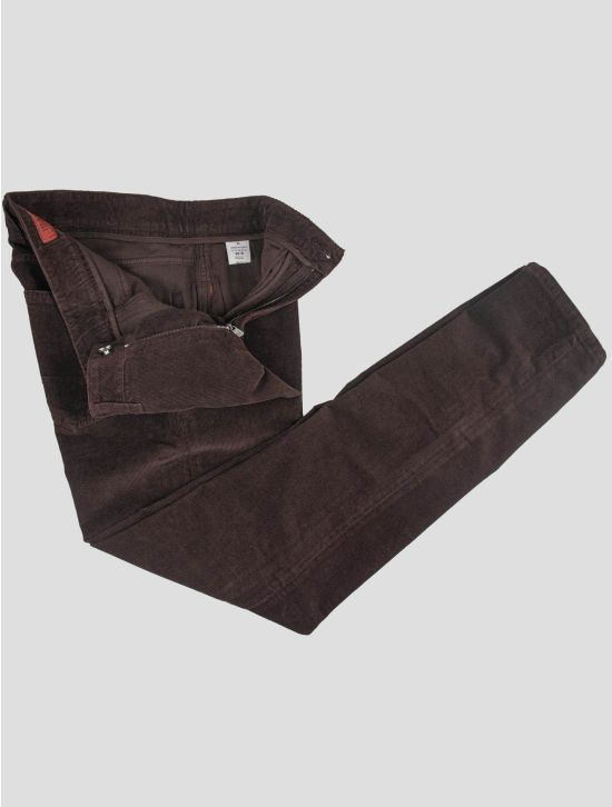 Isaia Isaia Brown Cotton Ea Velvet Jeans Brown 001