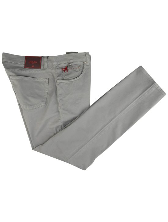 Isaia Isaia Gray Cotton Ea Jeans Gray 000