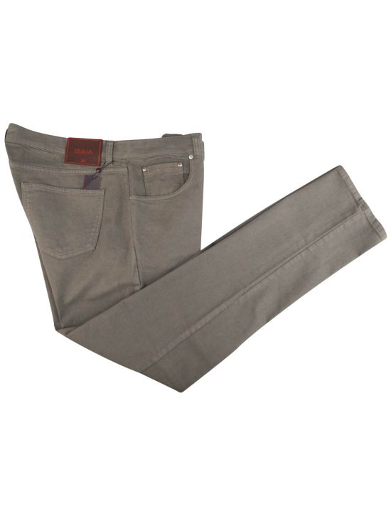 Isaia Isaia Gray Cotton Ea Jeans Gray 000