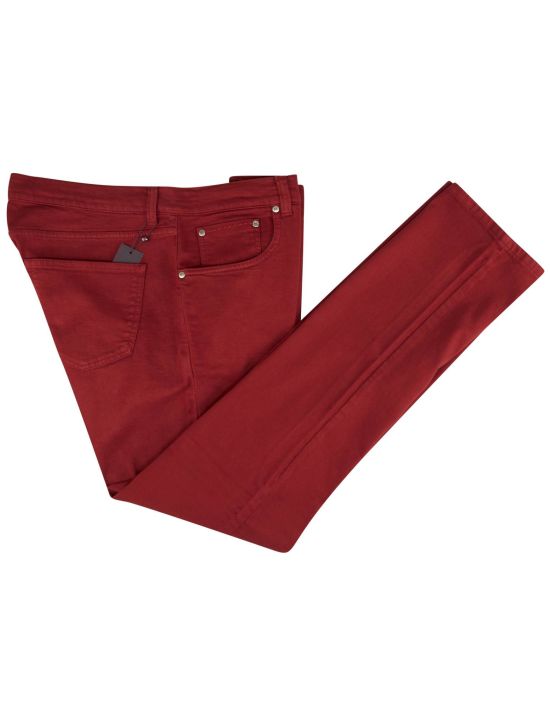 Isaia Isaia Red Cotton Ea Jeans Red 000