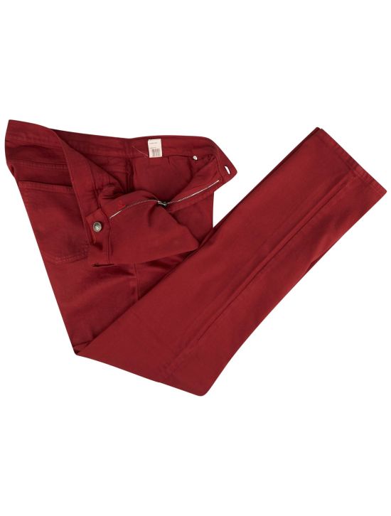 Isaia Isaia Red Cotton Ea Jeans Red 001