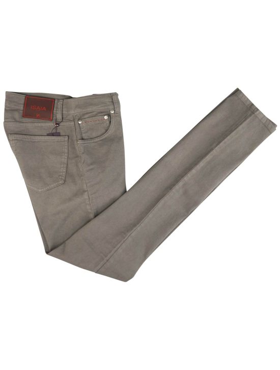 Isaia Isaia Gray Cotton Ea Jeans Gray 000