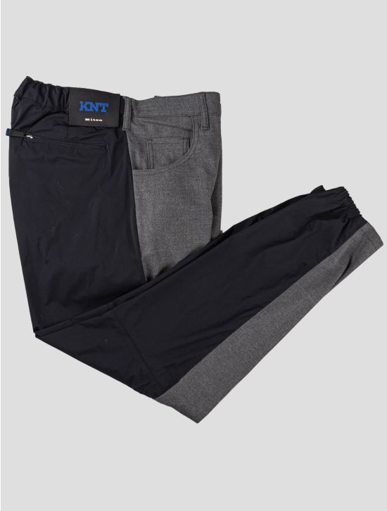 KNT KNT Kiton Blue Gray Wool Pa Pants Gray / Blue 000