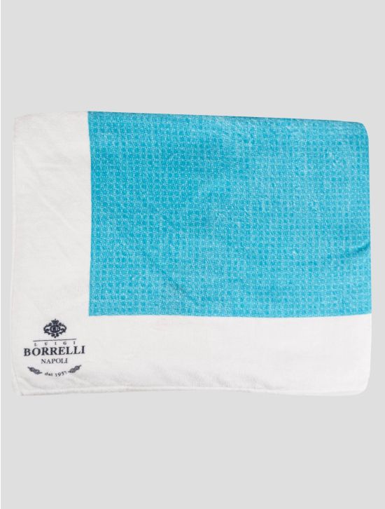 Luigi Borrelli Luigi Borrelli Light Blue Cotton Beach Towel Light Blue 000