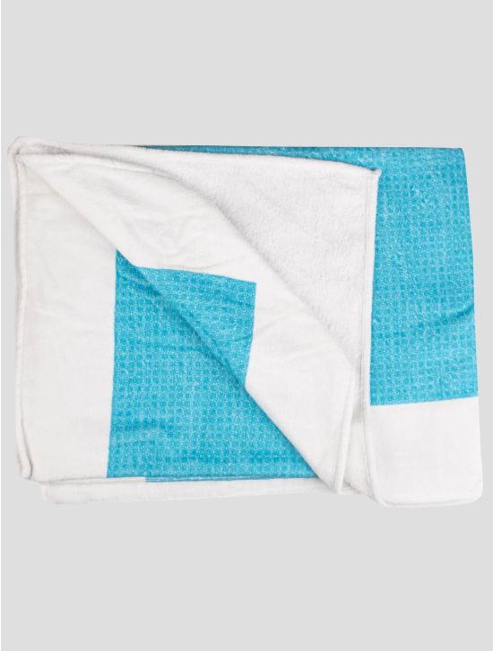 Luigi Borrelli Luigi Borrelli Light Blue Cotton Beach Towel Light Blue 001