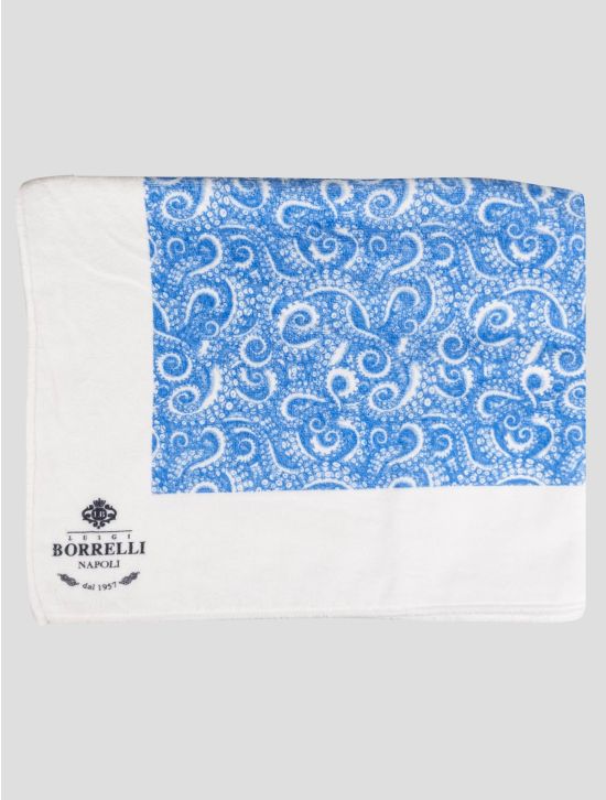 Luigi Borrelli Luigi Borrelli Light Blue Cotton Beach Towel Light Blue 000