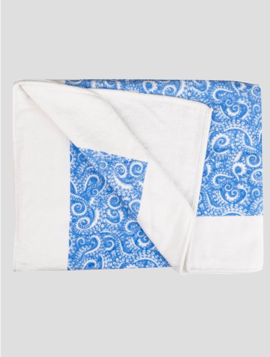 Luigi Borrelli Luigi Borrelli Light Blue Cotton Beach Towel Light Blue 001