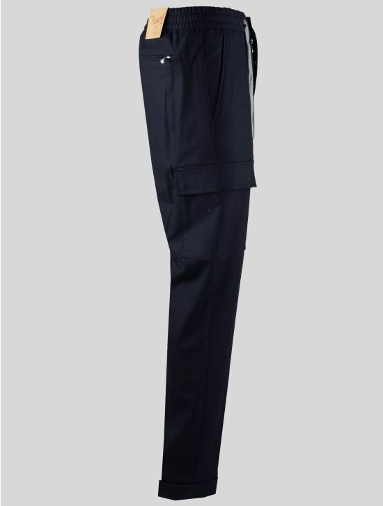 Marco Pescarolo Marco Pescarolo Blue Cashmere Ea Cargo Pants Blue 001