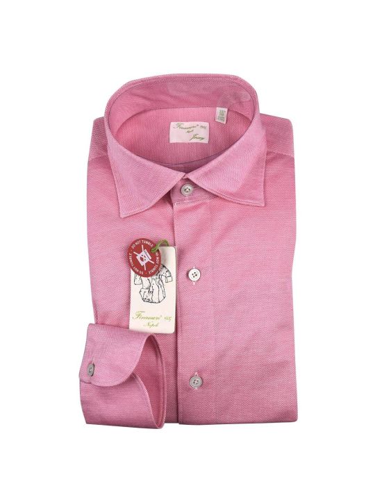 Finamore Finamore Pink Cotton Shirt Pink 000