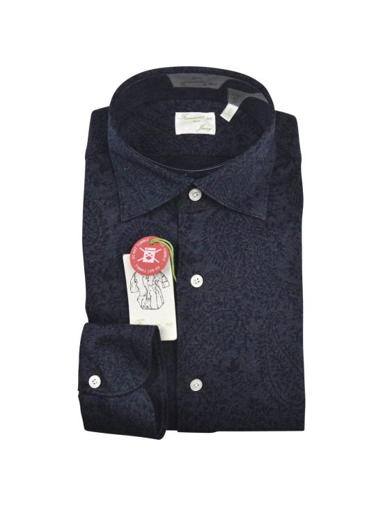 Finamore Finamore Blue Cotton Shirt Blue 000