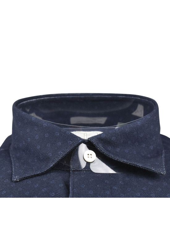 Finamore Finamore Blue Cotton Shirt Blue 001