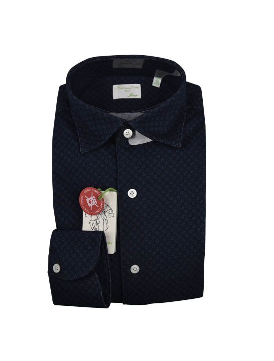 Finamore Finamore Blue Cotton Shirt Blue 000