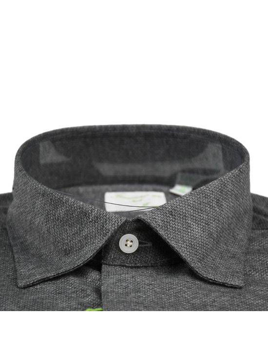 Finamore Finamore Gray Cotton Shirt Gray 001