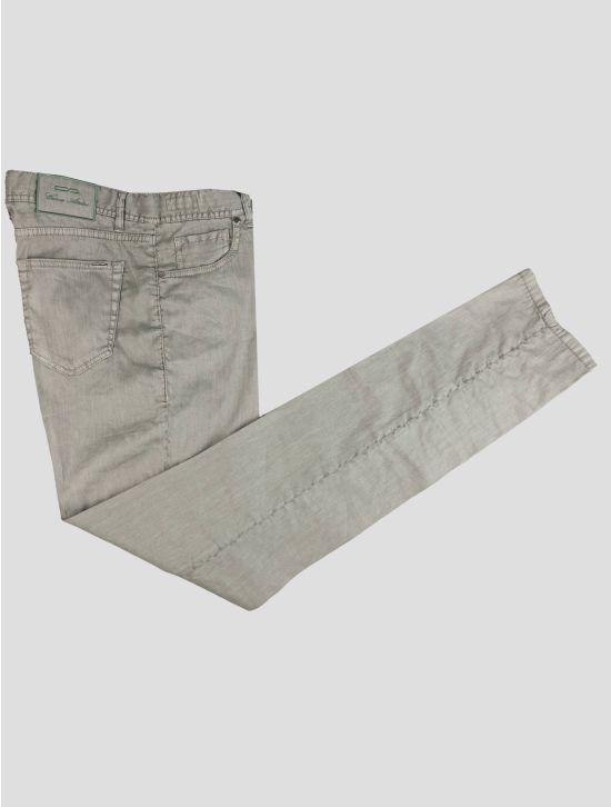 Cesare Attolini Cesare Attolini Gray Linen Cotton Ea Jeans Gray 000