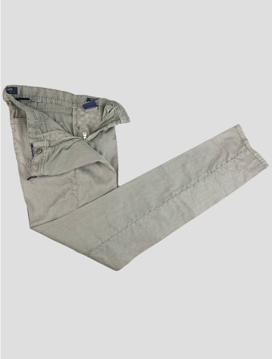 Cesare Attolini Cesare Attolini Gray Linen Cotton Ea Jeans Gray 001