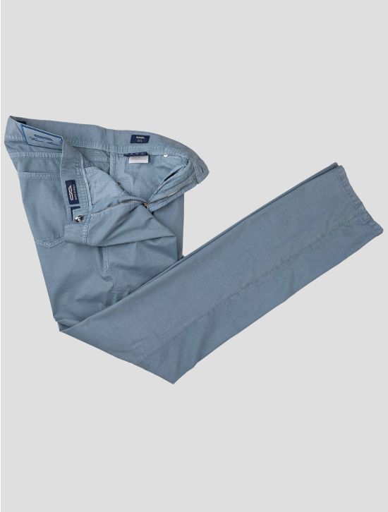 Cesare Attolini Cesare Attolini Light Blue Cotton Silk Ea Jeans Light Blue 001