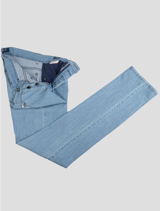 Cesare Attolini Cesare Attolini Light Blue Cotton Ea Jeans Light Blue 001