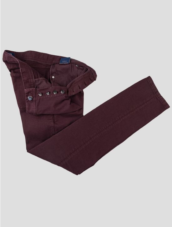 Cesare Attolini Cesare Attolini Burgundy Cotton Ea Jeans Burgundy 001