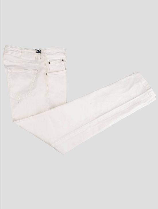 Cesare Attolini Cesare Attolini White Cotton Ea Jeans White 000