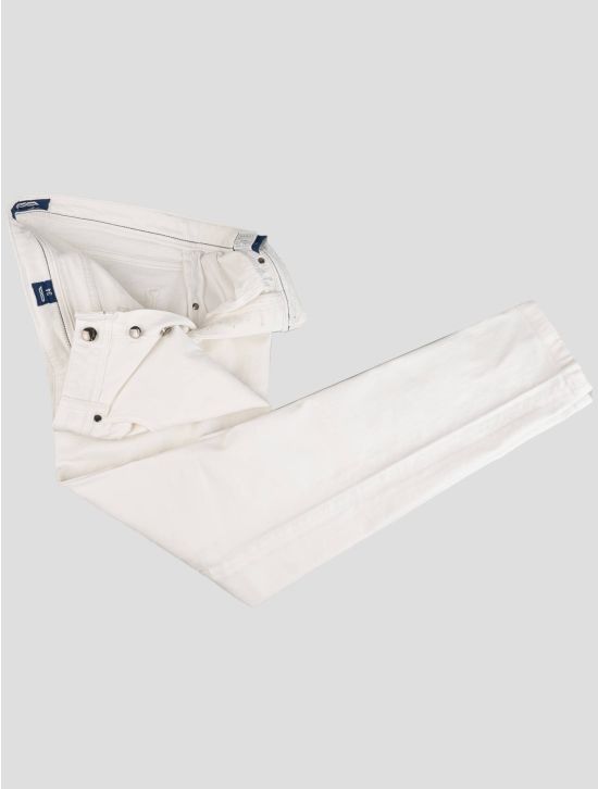 Cesare Attolini Cesare Attolini White Cotton Ea Jeans White 001