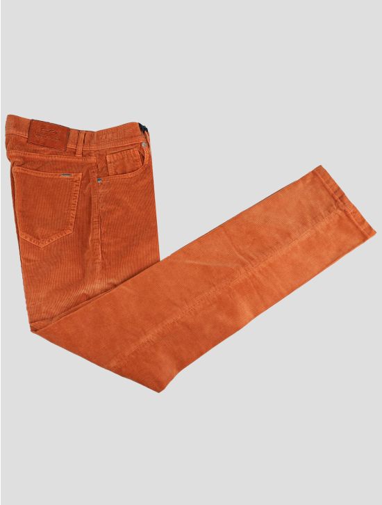 Cesare Attolini Cesare Attolini Orange Cotton Cashmere Ea Velvet Jeans Orange 000