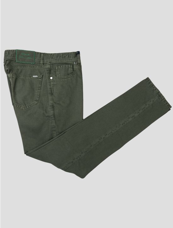 Cesare Attolini Cesare Attolini Green Cotton Ea Jeans Green 000