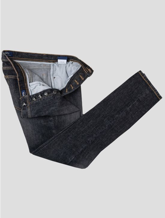 Cesare Attolini Cesare Attolini Black Cotton Pu Jeans Black 001