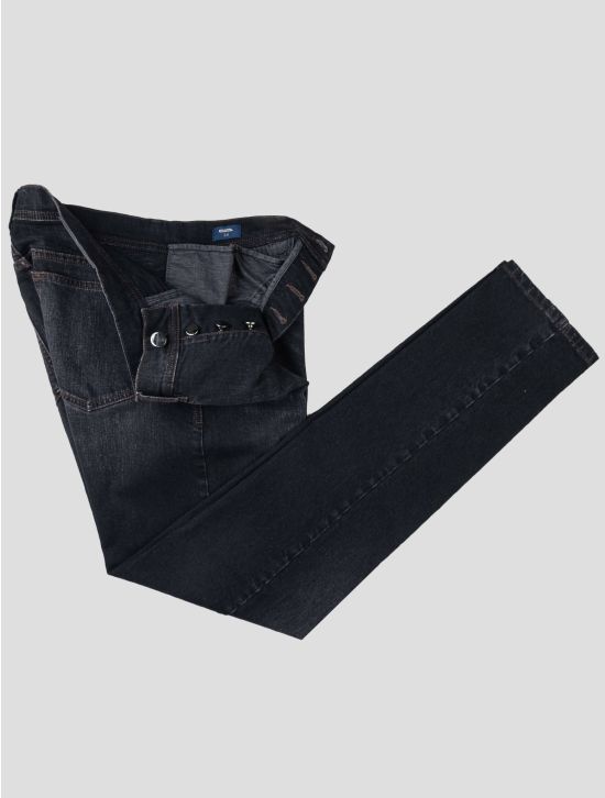 Cesare Attolini Cesare Attolini Black Cotton Pu Jeans Black 001