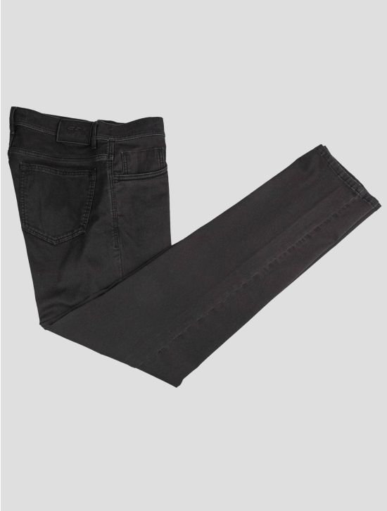 Cesare Attolini Cesare Attolini Black Cotton Pl Ea Jeans Black 000