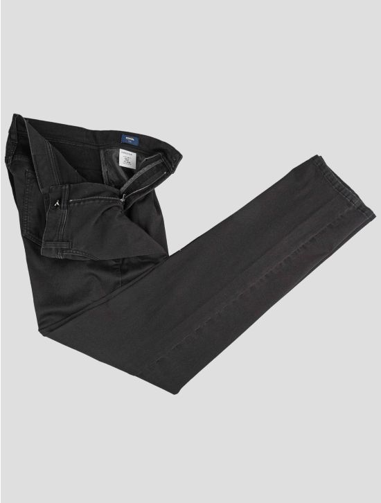 Cesare Attolini Cesare Attolini Black Cotton Pl Ea Jeans Black 001