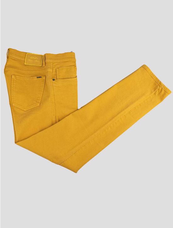 Cesare Attolini Cesare Attolini Yellow Cotton Pu Jeans Yellow 000