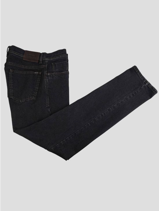 Cesare Attolini Cesare Attolini Black Cotton Pu Jeans Black 000