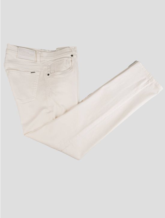 Cesare Attolini Cesare Attolini White Cotton Pu Jeans White 000