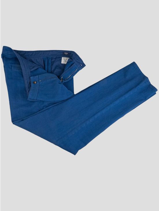 Cesare Attolini Cesare Attolini Blue Cotton Cashmere Ea Pants Blue 001