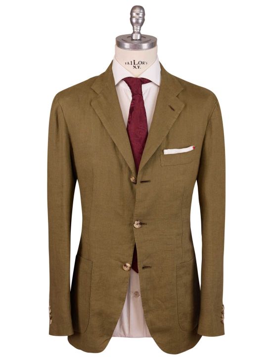 Kiton Kiton Green Linen Suit Green 000