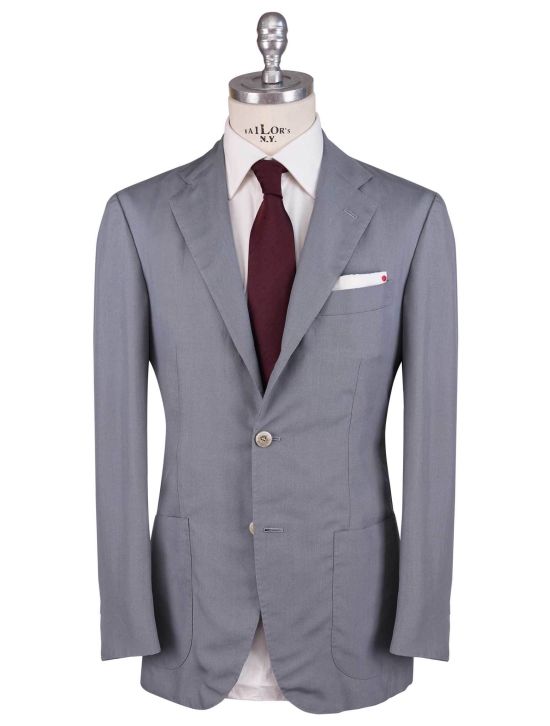 Kiton Kiton Gray Lyocell Viscose Silk Suit Gray 000