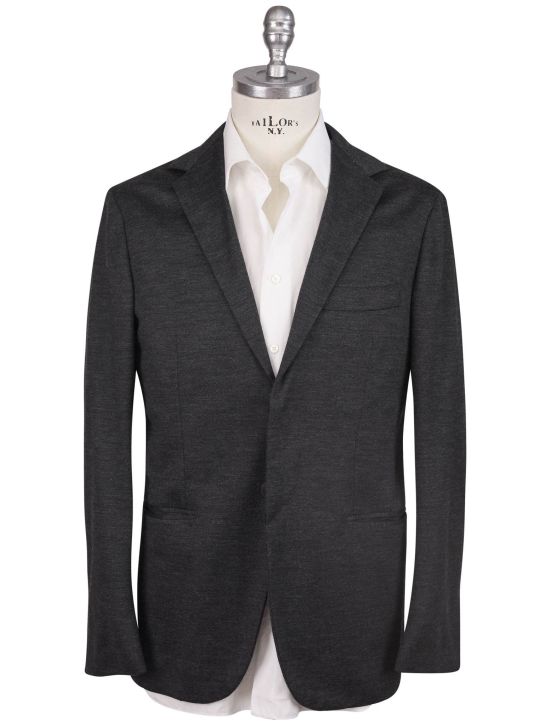 KNT Kiton Knt Gray Cotton Cashmere Pa Suit Gray 000