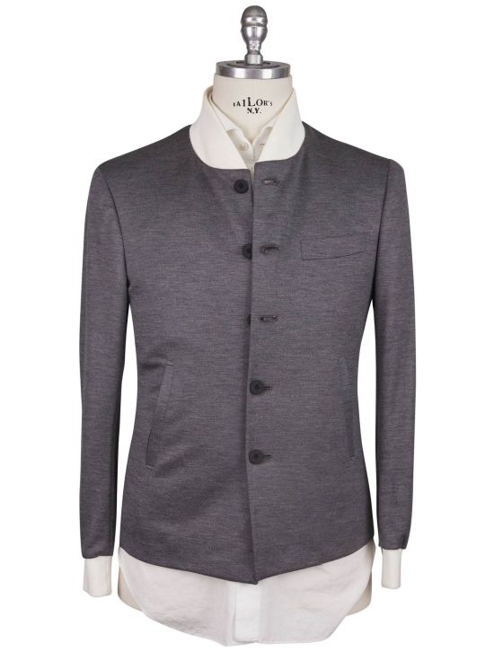 KNT Kiton Knt Gray Wool Suit Gray 000