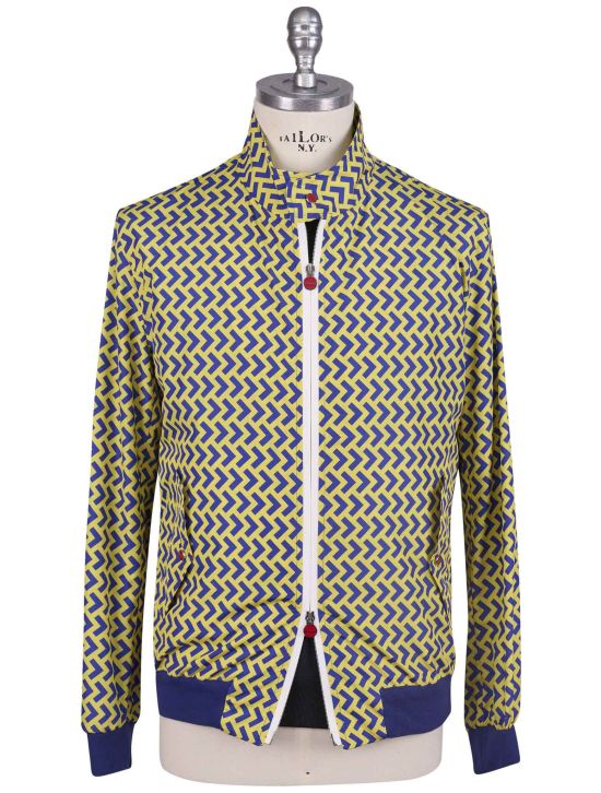 Kiton Kiton Blue Yellow Pl Coat Blue / Yellow 000