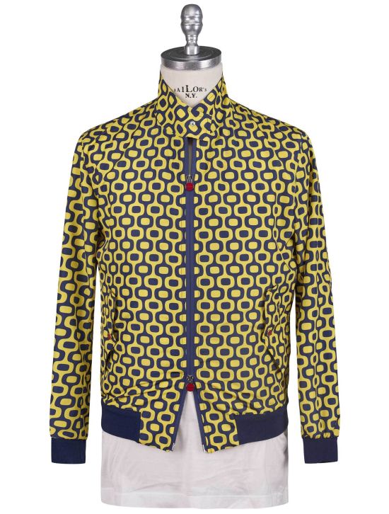 Kiton Kiton Blue Yellow Pl Coat Blue / Yellow 000