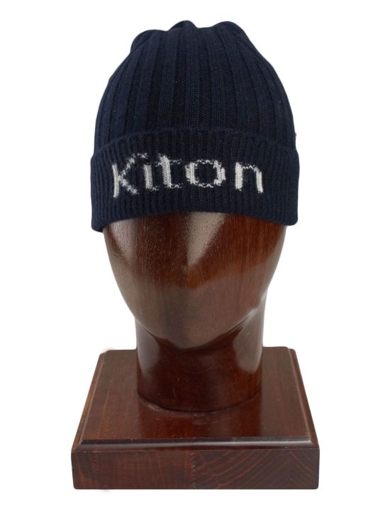 Kiton Kiton Blue Cashmere Beanie Blue 000