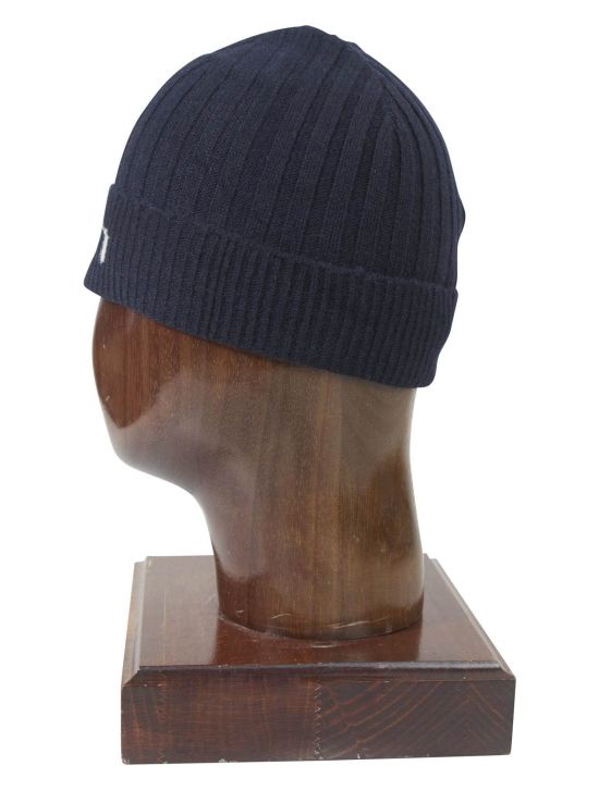 Kiton Kiton Blue Cashmere Beanie Blue 001