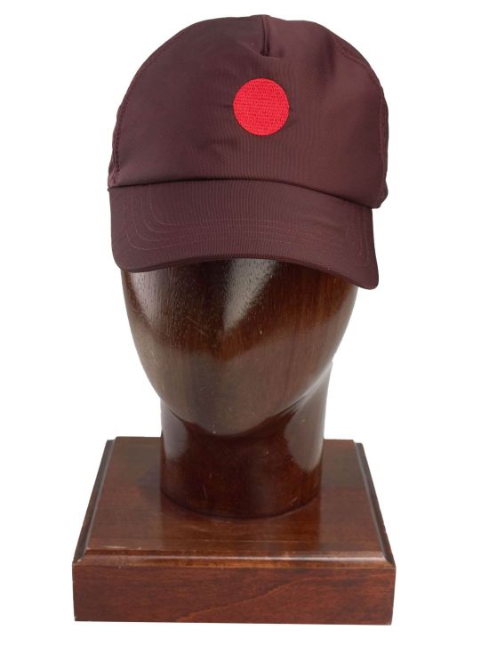 Kiton Kiton Burgundy Nylon Baseball Cap Burgundy 000