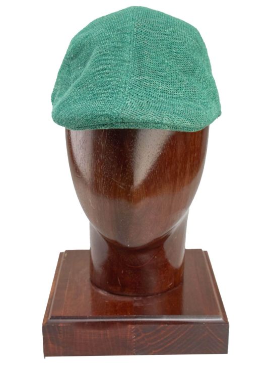 Kiton Kiton Green Linen Flat Cap Green 000