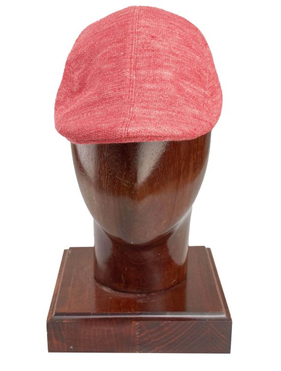 Kiton Kiton Red Linen Flat Cap Red 000