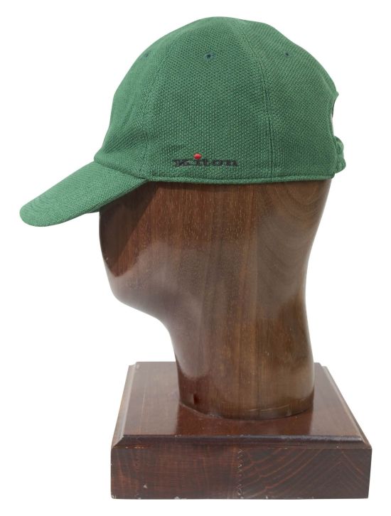 Kiton Kiton Green Cotton Baseball Cap Green 001