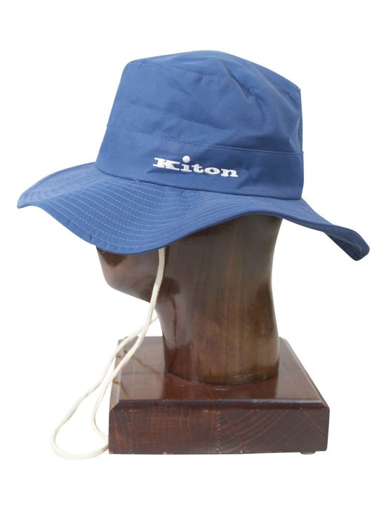 Kiton Kiton Blue Cotton Pa Hat Blue 001