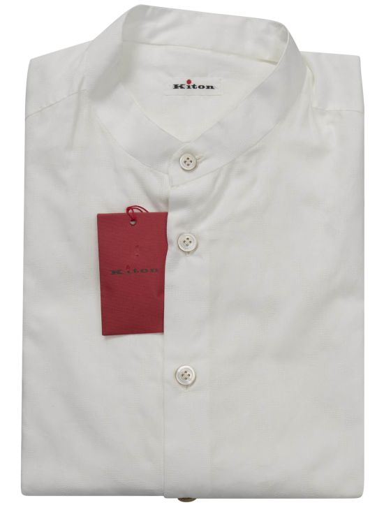 Kiton Kiton White Cotton Korean Shirt White 000