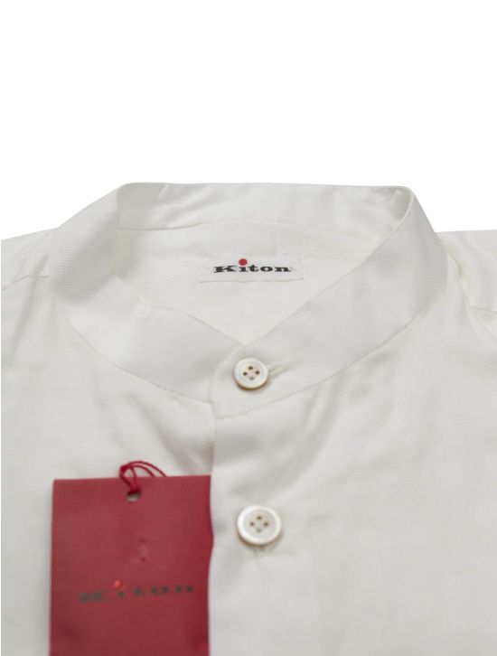 Kiton Kiton White Cotton Korean Shirt White 001