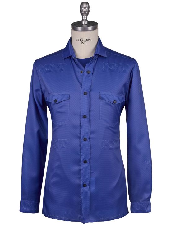 KNT Kiton Knt Blue Pl Shirt Blue 000